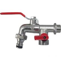 Vanne d&39évacuation à bille, poignée à levier, embout de tuyau, système enfichable, vanne d&39arrêt, vanne à bille