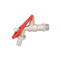 Robinet à boisseau sphérique d’écoulement, verrouillable, 3/4" nickelé
