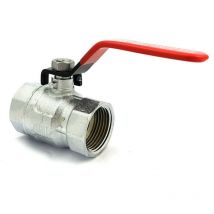 Codital - Robinet à boisseau sphérique en laiton chromé femelle femelle 3''