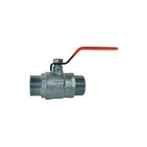 Codital - Robinet à boisseau sphérique en laiton chromé male male avec poignée plate 1''1/2