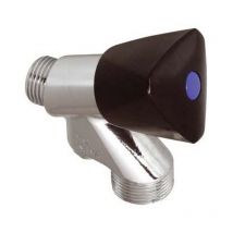 Robinet aérateur chromé bouton kiwa 1/2 sans pivot