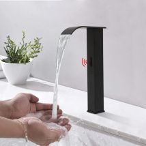 Robinet Automatique Capteur Infrarouge Robinet de Lavabo Robinet à Une Main Robinet de Salle de Bain Mélangeur Sans Contact Robinet de Cuisine Acier