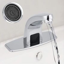 Robinet Automatique, Robinet de lavabo à capteur, Robinet de lavabo d'évier sans contact à infrarouge, avec contrôleur, Convient pour la maison, le