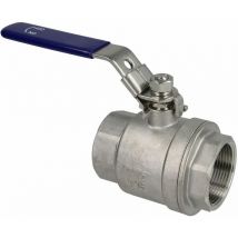 Robinet à bille 1 1/2 FF/FF inox