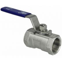Robinet à bille 1'' ff/ff 1 élément inox réduit