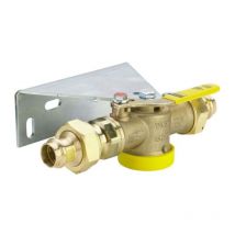 Viega - robinet à boisseau sphérique pour compteur de gaz 528669 22 mm, laiton, SC-Contur, version droite