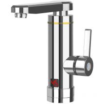 Robinet Chauffe Eau électrique Flexible Rotatif 360, Instantané Robinet de Cuisine avec chauffe-eau instantané intégré Smart Heater, Robinet d'évier