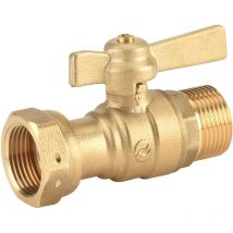 Robinet compteur d'eau avant/après compteur - Sans purge - fm 20x20