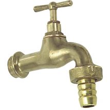 Saturnia - Robinet Courbé En Laiton Poli Avec Racord 3/4'