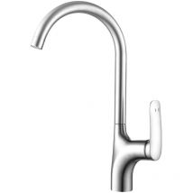 Aquasup - Mitigeur cuisine en laition Rotation à 360° avec le système d'économier l'eau, Robinet Chaud et Froid réglable