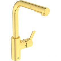 Robinet de cuisine Ideal Standard Gusto douchette extractible or