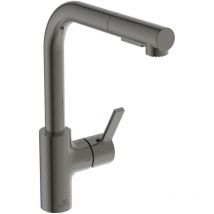 Robinet de cuisine Ideal Standard Gusto douchette extractible gris magnetique + Nettoyant