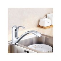 Pro Et Discount - Robinet Cuisine Mitigeur d'evier bec long mobile laiton chrome