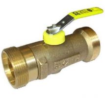 Robinet d'arrêt pression de service jusqu'à 500 mbar - Dble mâle 20x27