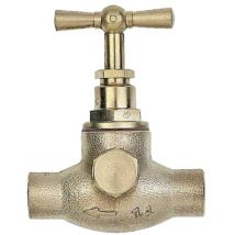 GRK - Robinet arrêt eau à purge à souder Cuivre 14