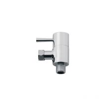 Robinet d'arrêt équerre wc, design rond.
