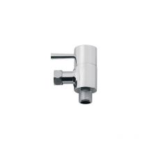 Robinet d'arrêt équerre wc, design rond.