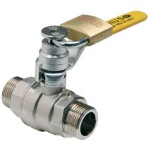 V lvula de cierre de gas de bola con candado mm 15x21 cal 12