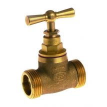 Robinet d'arrêt laiton n.f Mâle Mâle 1/2