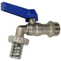 Robinet d'écoulement 3/4'' levier court et raccord de flexible