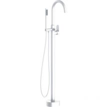 Essebagno - Colonne de sol mécanique Charme pour baignoire ilot blanc mat