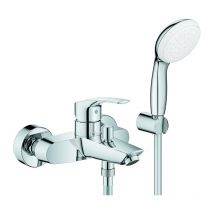 Robinet de baignoire monocommande eurosmart avec Ensemble de douche chromé