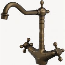 Lookshop - Robinet de cuisine antique - Finition laiton antique