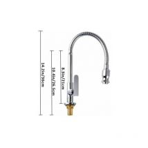 Robinet de cuisine extérieur 360 ° rotatif monotrou mitigeur robinet de cuisine eau froide robinet de buanderie