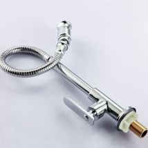 Rapanda - Robinet de cuisine extérieur 360 ° rotatif monotrou mitigeur robinet de cuisine eau froide robinet de buanderie