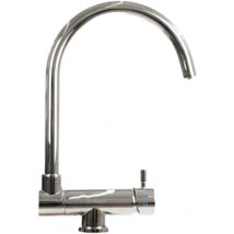 Robinet De Cuisine Mitigeur 3 Voies Dion Chrome Avec Bec Pivotant Pliable