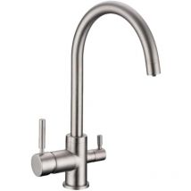 Ionfilter - Robinet De Cuisine Mitigeur 3 Voies Esla Nickel