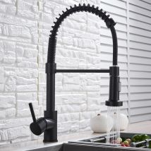 Suguword - Robinet de cuisine noir mitigeur de cuisine avec douchette mitigeur pivotant à 360°