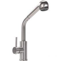 Robinet de cuisine REA troy brush steel