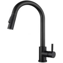 Robinet Cuisine Mitigeur Evier Flexible Rotatif à 360° Mitigeur Cuisine Acier Inoxydable avec Aérateur Démontable, Élevé Pulvérisateur Escamotable 2