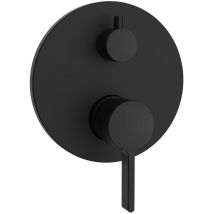 Robinet de douche caché iconic, 2 prises, noir mat