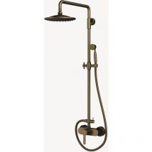 Lookshop - Colonne de douche en laiton antique avec pomme de douche 20 cm