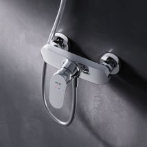 Mitigeur Douche Chrome Robinet Douche Main Monté Mur pour Salle de Bains Mélangeur Douche en Laiton - Am.pm