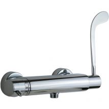 Thermomat - Robinet de douche thermostatique extérieur corps froid RUMT201LCFI Chromé