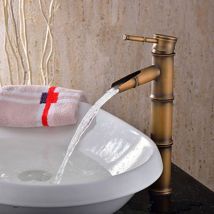 Lookshop - Robinet de lavabo antique en forme de bambou