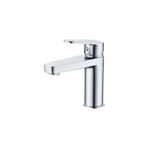 Imex - Robinet de lavabo avec monocommande Modèle teide Bec bas Couleur Gris finition chrome [ ]