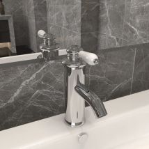 The Living Store - Robinet De Lavabo De Salle De Bain Finition Chromée 130x180 Mm - Argent
