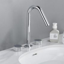Sunxury - Robinet de lavabo de salle de bain, robinet de salle de bain en laiton de 8 à 16 pouces, 2 poignées, robinet de salle de bain moderne
