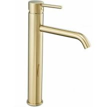 Keyoung – Robinet simple de lavabo doré – Finition métal, Hauteur 310mm, Mode de fixation indépendante – 81809598