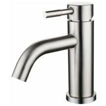 Vurahome - Robinet De Lavabo Mitigeur De Lavabo En Acier Inoxydable Brossé Mat
