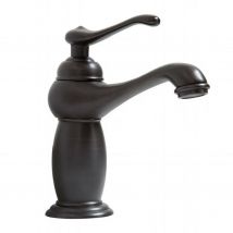 Gotrays - Robinet de lavabo noir en laiton avec céramique