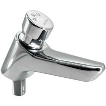 Robinet de lavabo temporisé pour comptoir Aru Taps chronométrés: Pulsation douce. Réglage du temps