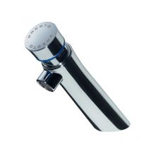 Caesaroo - Robinet temporisé pour lavabo en laiton chromé avec commande à bouton - Presto Italia Neo