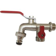Puteus - Robinet De Puisage 1/4 Tour Laiton 15x21-20x27 Sortie Supp.