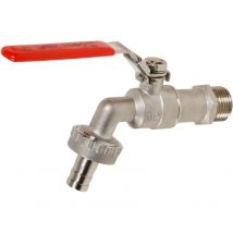 Sferaco - Robinet de puisage inox cadenassable 1/2 (15/21) raccord au nez 3/4 (20/27)