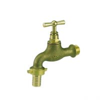 Guareski - Robinet de puisage laiton brut Mâle 1/2 Nez 1/2 Tuyau Ø15